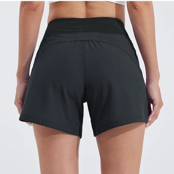 Women's Black Swim Shorts - Picture 2 of 5